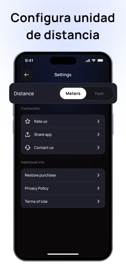 Radar de señal para un dispositivo Bluetooth seleccionado en Bluetooth Finder